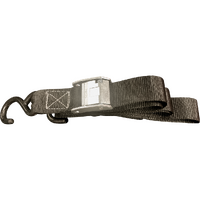TD2B - 40MM TIE DOWN STRAP/SOFT HOOK BLACK*