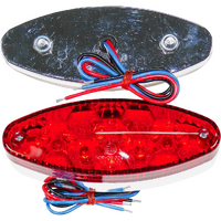TL97 - CAT EYE TAIL LIGHT LED CHROME*