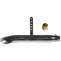 UM40 - UNIVERSAL MUFFLER CHROME TURNOUT