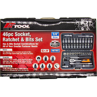 UPSRBS - SOCKET RATCHET & BITS SET (46 PIECE)*