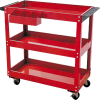 UPTT - TOOL TROLLEY 3 SHELF STEEL 100KG CAPACITY*
