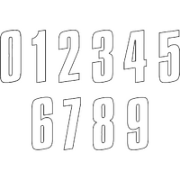 W4B - 200MM SX SLANTED NO. 4 WHITE (10/PKT)
