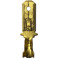 WT16 - MALE SPADE BRASS TERMINAL (100/PKT)