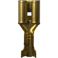 WT17 - FEMALE SPADE BRASS TERMINAL (100/PKT)