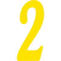 Y2A - 170MM KURLY NO.2 YELLOW (10/PKT)*