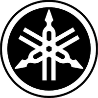 Y3 - YAMAHA TUNING FORK STICKER WHITE