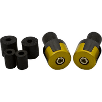 ZBP303G - INTERLOCK BAR ENDS GOLD/BLACK