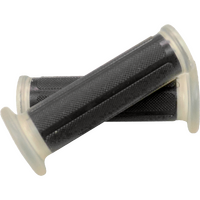 ZHG43A - RACE GRIPS OPEN END BLACK/CLEAR*