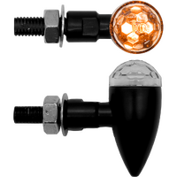 ZIU321LED - MICRO BULLET LED IND PRISM LENS BLACK (PR)*