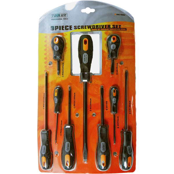 STSD4 PRO SCREW DRIVER SET 9 PCS